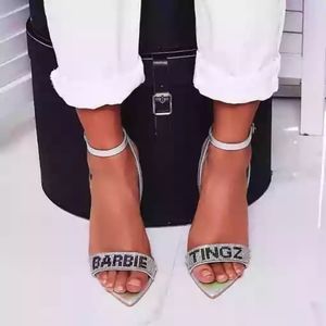 Smash Barbie Tingz Diamante Detail Heel In Silver